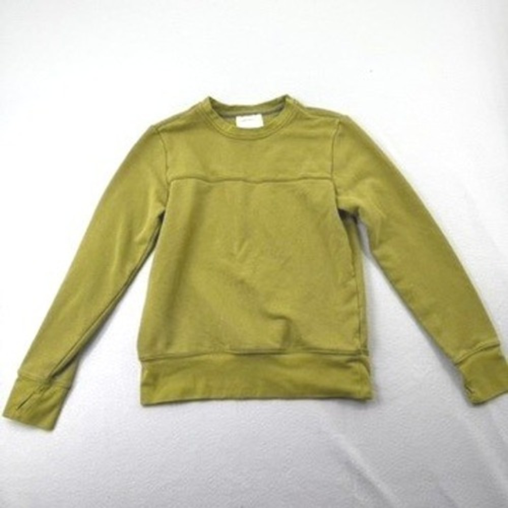 Castelli Sweatshirt Women M Green Cotton Blend Cycling Sporty Gorpcore Hiking